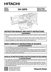 Hitachi DH 28PD Manual De Instrucciones