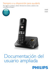 Philips D6051B/77 Documentación Del Usuario Ampliada