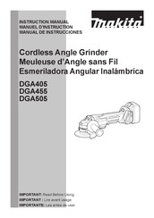 Makita DGA505 Manual De Instrucciones
