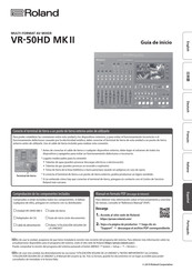 Roland VR-50HD MK II Guía De Inicio