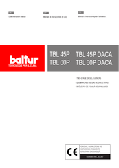 Baltur TBL 45P Manual De Instrucciones