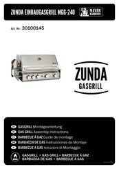 Mayer Barbecue ZUNDA MGG-240 Instrucciones De Montaje