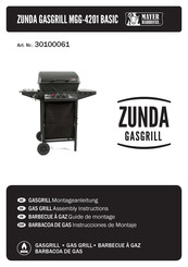 Mayer Barbecue ZUNDA MGG-4201 BASIC Instrucciones De Montaje