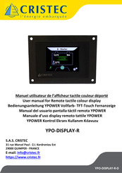 Cristec YPO-DISPLAY-R Manual Del Usuario