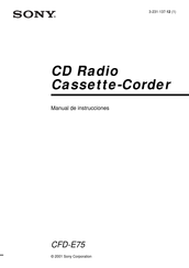 Sony CFD-E75 Manual De Instrucciones