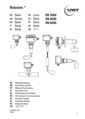 UWT Rotonivo RN 4000 Serie Instrucciones De Servicio