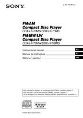 Sony CDX-HS70MW Instrucciones De Uso