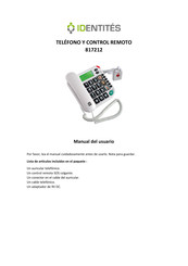 identités 817212 Manual Del Usuario