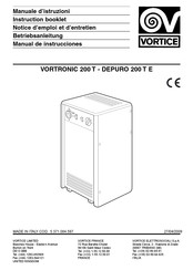Vortice DEPURO 200 T E Manual De Instrucciones