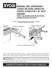 Ryobi 4060300 Manual Del Operador