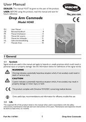 Invacare Drop Arm Commode H340 Manual Del Usuario