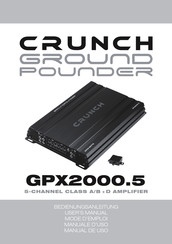 Crunch GROUNDPOUNDER GPX2000.5 Manual De Uso