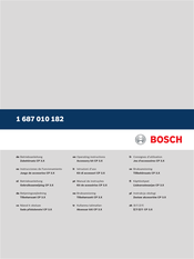 Bosch 1 687 010 182 Instrucciones De Funcionamiento