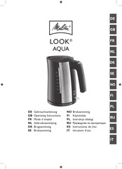 melitta LOOK AQUA Instrucciones De Uso