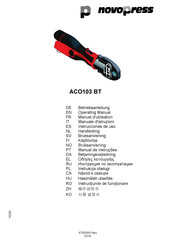 NovoPress ACO103 BT Instrucciones De Uso