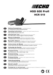 Echo HCR 610 Instrucciones De Manejo