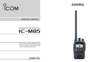 Icom IC-M85UL Manual Básico