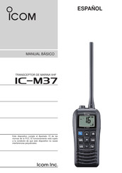 Icom IC-M37 Manual Básico