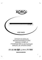 Xoro HSD 8420 Manual De Operaciones