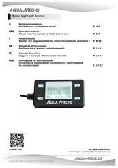 AquaMedic Ocean Light LED Control Manual De Instrucciones