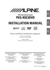 Alpine PKG-RSE3DVD Manual De Operación