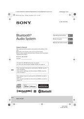 Sony MEX-M70BT Manual De Instrucciones