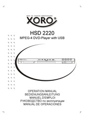 Xoro HSD 2220 Manual De Operaciones