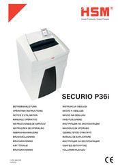 HSM SECURIO P36i Instrucciones De Servicio