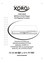 Xoro HSD 8430 Manual De Operaciones