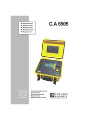 Chauvin Arnoux C.A 6505 Manual De Instrucciones