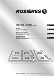 ROSIERES YWCR8308 Instrucciones De Uso