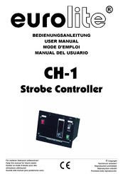 EuroLite CH-1 Manual Del Usuario