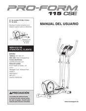 ICON PRO-FORM 115 CSE Manual Del Usuario