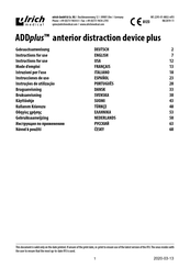 ulrich medical ADDplus Instrucciones De Uso