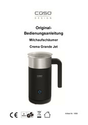 CASO DESIGN Crema Grande Jet Manual Del Usuario