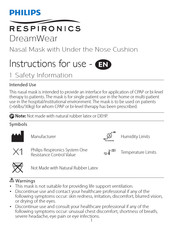 Philips Respironics DreamWear Manual De Instrucciones