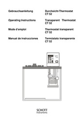 SCHOTT Instruments CT 52 Manual De Instrucciones