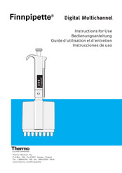 Thermo Finnpipette 300 Instrucciones De Uso