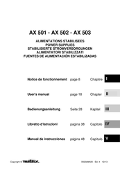 Metrix AX 503 Manual De Instrucciones