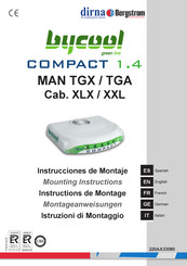 dirna Bergstrom bycool green line COMPACT 1.4 MAN TGX Instrucciones De Montaje