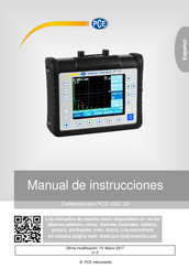 Pce Instruments PCE-USC 20 Manual De Instrucciones