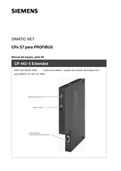 Siemens SIMATIC NET CPs S7-400H Manual Del Equipo