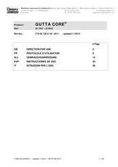 Dentsply Maillefer GUTTA CORE Instrucciones De Uso