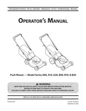 MTD A20 Manual Del Usuario