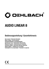 Oehlbach AUDIO LINEAR 8 Manual Del Usuario