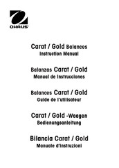 OHAUS Pioneer Gold PAJ812C Manual De Instrucciones