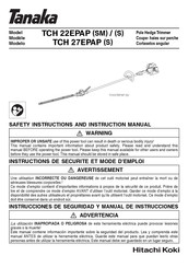 Hitachi Koki TCH 27EPAP Instrucciones De Seguridad Y Manual De Instrucciones