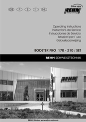 REHM BOOSTER.PRO 210 Instrucciones De Servicio