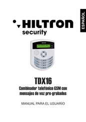 hilton TDX16 Manual Para El Usuario