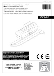 BFT IGEA-BT Instrucciones De Uso